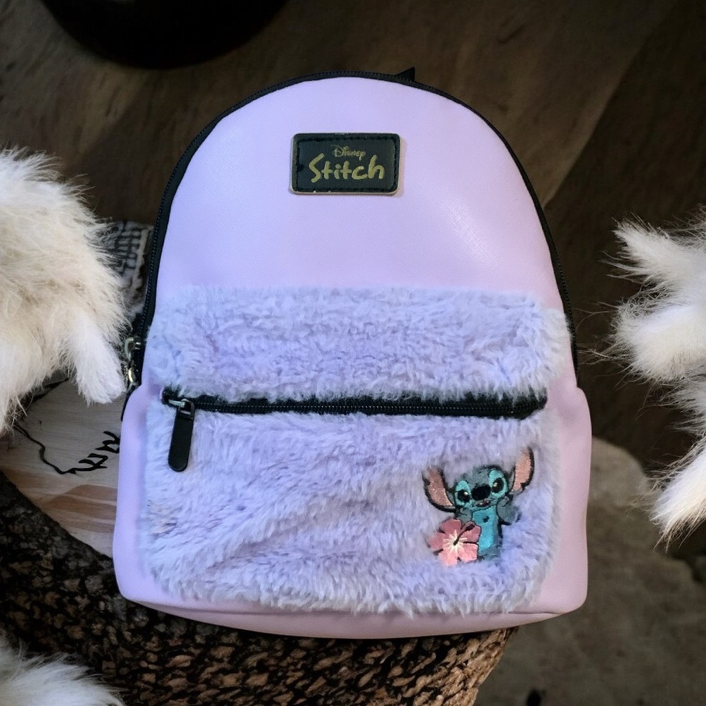 Disney Lilo & Stitch Women's Mini Backpack Purple - Picture 2 of 11